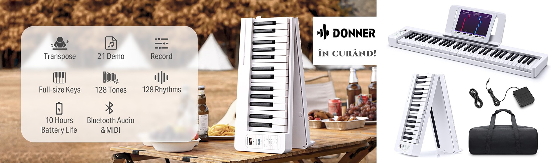 Pian Digital Pliabill Dp-06 Donner 61 Clape Semigrele